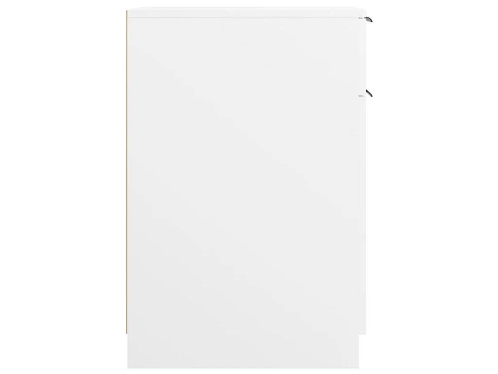 Armadietto da Scrivania Bianco 33,5x50x75 cm Legno Multistrato