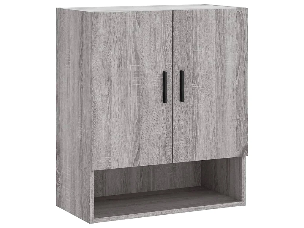 Armoire murale sonoma gris 60x31x70 cm bois d'ingénierie