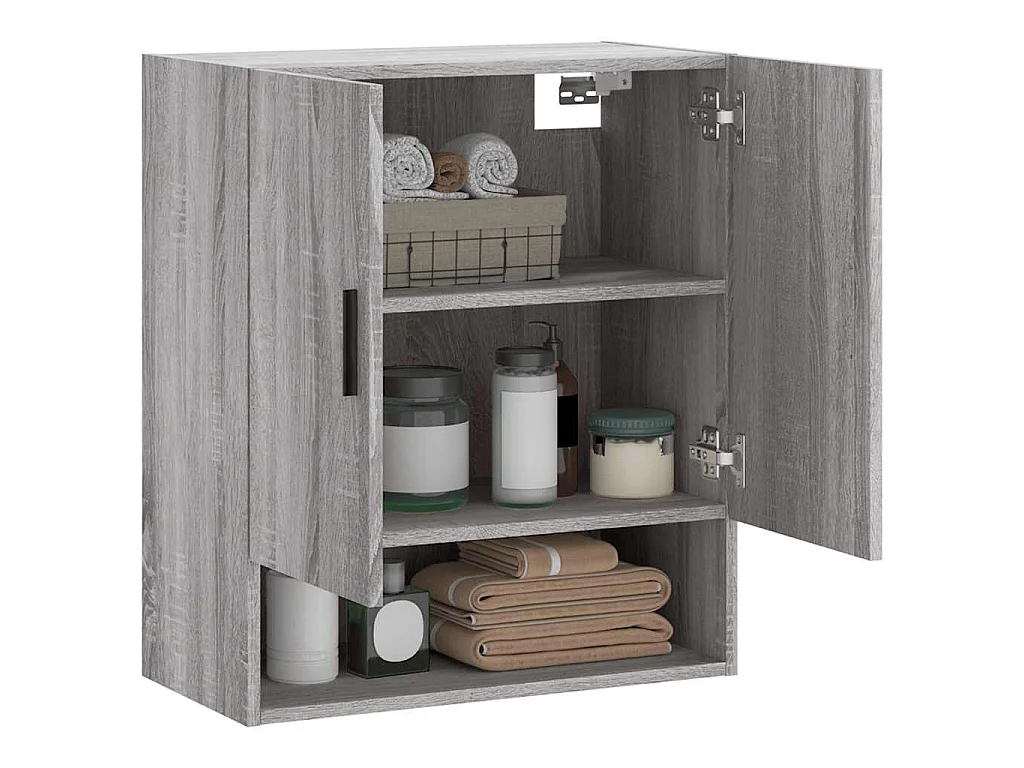 Armario de pared madera de ingeniería gris Sonoma 60x31x70 cm