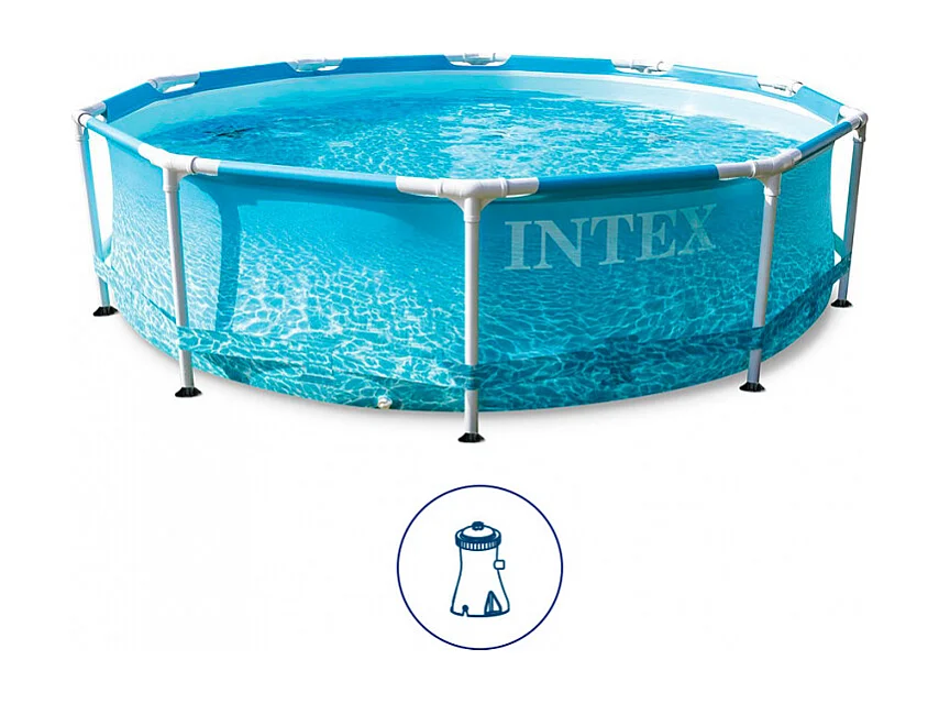Piscine tubulaire Metal Frame Ocean ronde 3,05 x 0,76 m - Intex