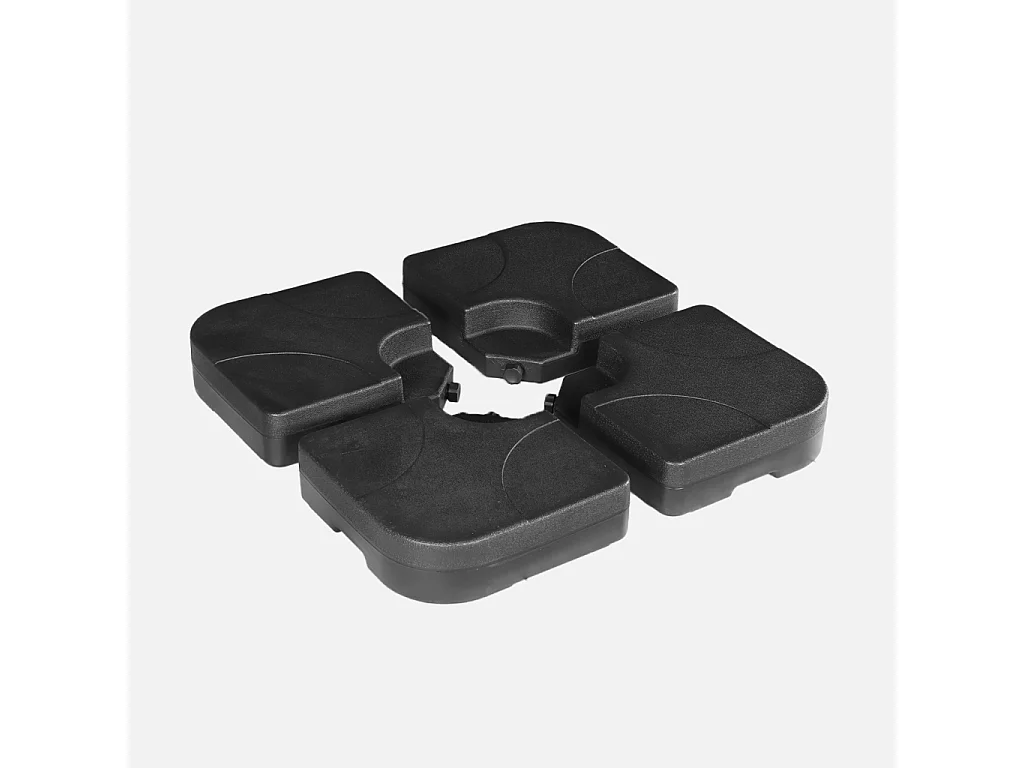 Dalles à lester pour parasol 50x50cm noir - Fixeo