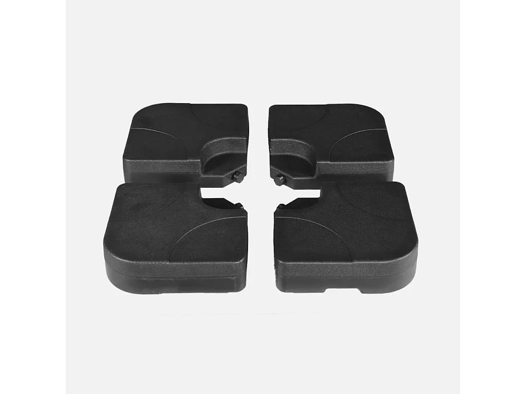 Piastre di zavorra per ombrellone 50x50cm, nero