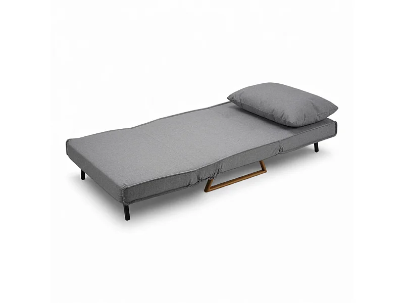 Canapé Convertible dépliable 1 place - Vahiné gris