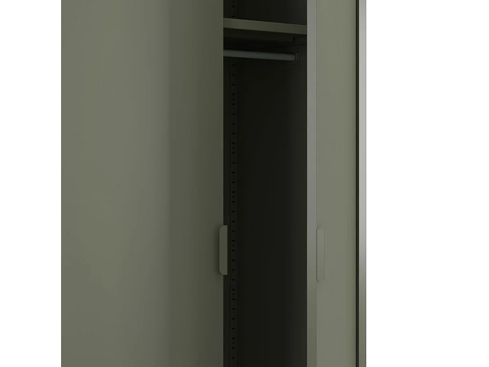 Adel - Armoire 2 portes en métal H180cm - Vert