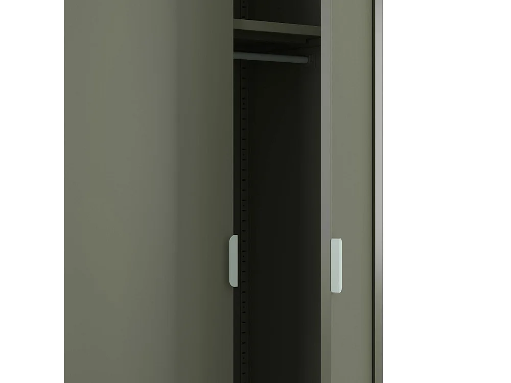 Adel - Armoire 2 portes en métal H180cm - Vert