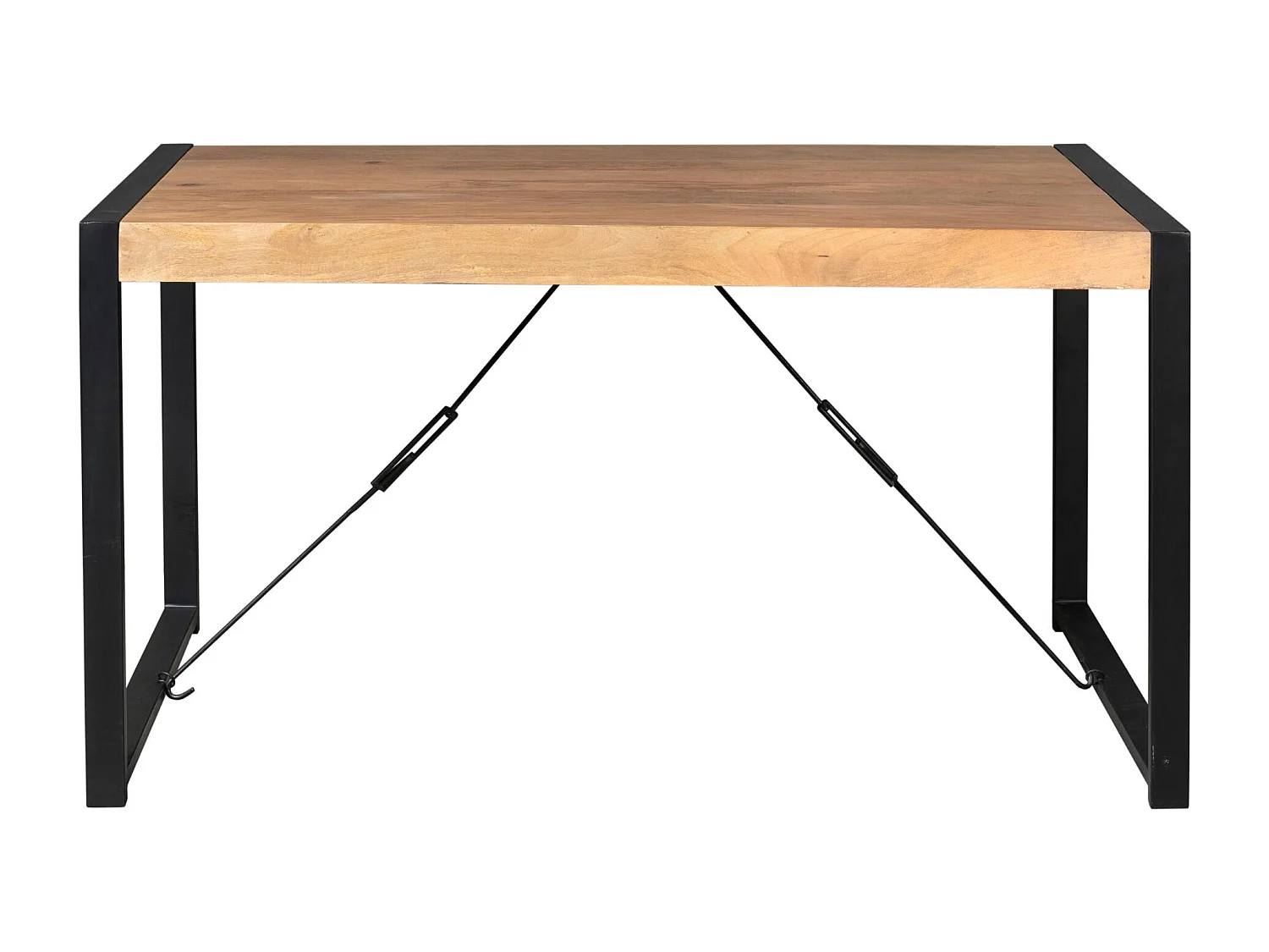 Table à manger bois métal 200 cm MILORA