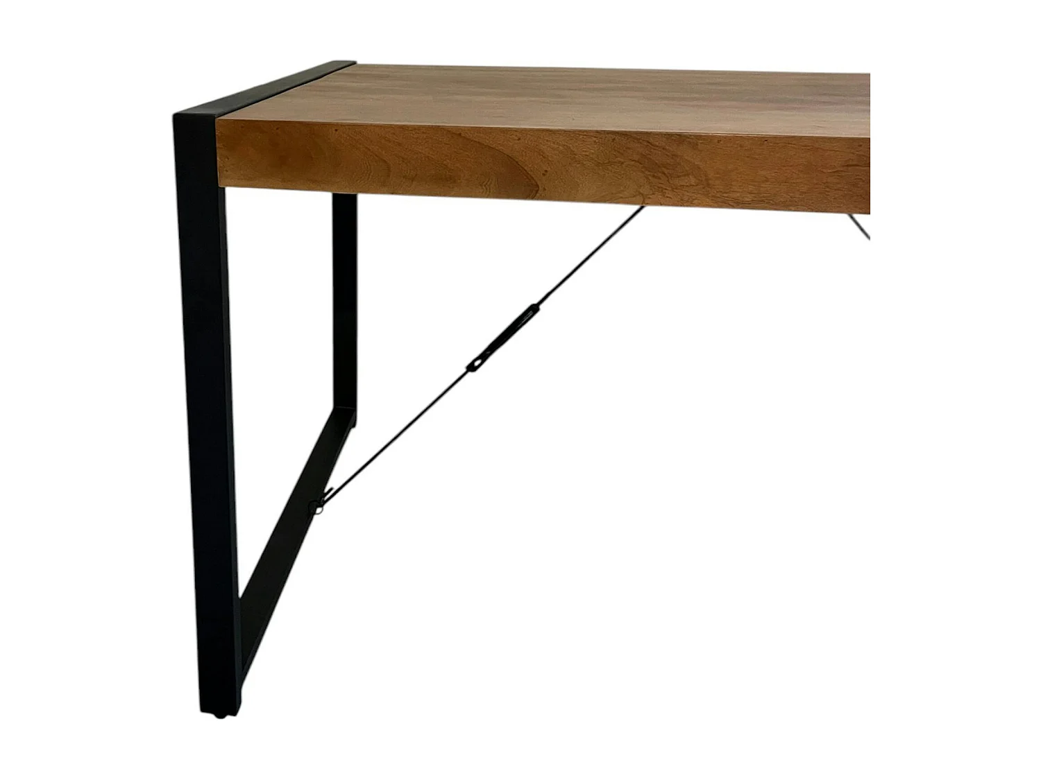 Table à manger bois brun 140 cm MILORA