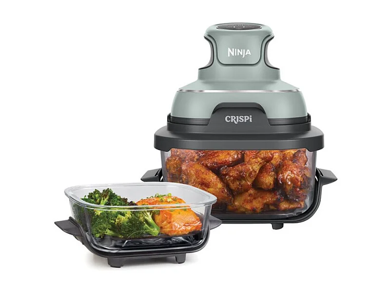 Freidora sin aceite Ninja Crispi Airfryer 3,8L 1700W Verde Gris Transparente con controles de botones