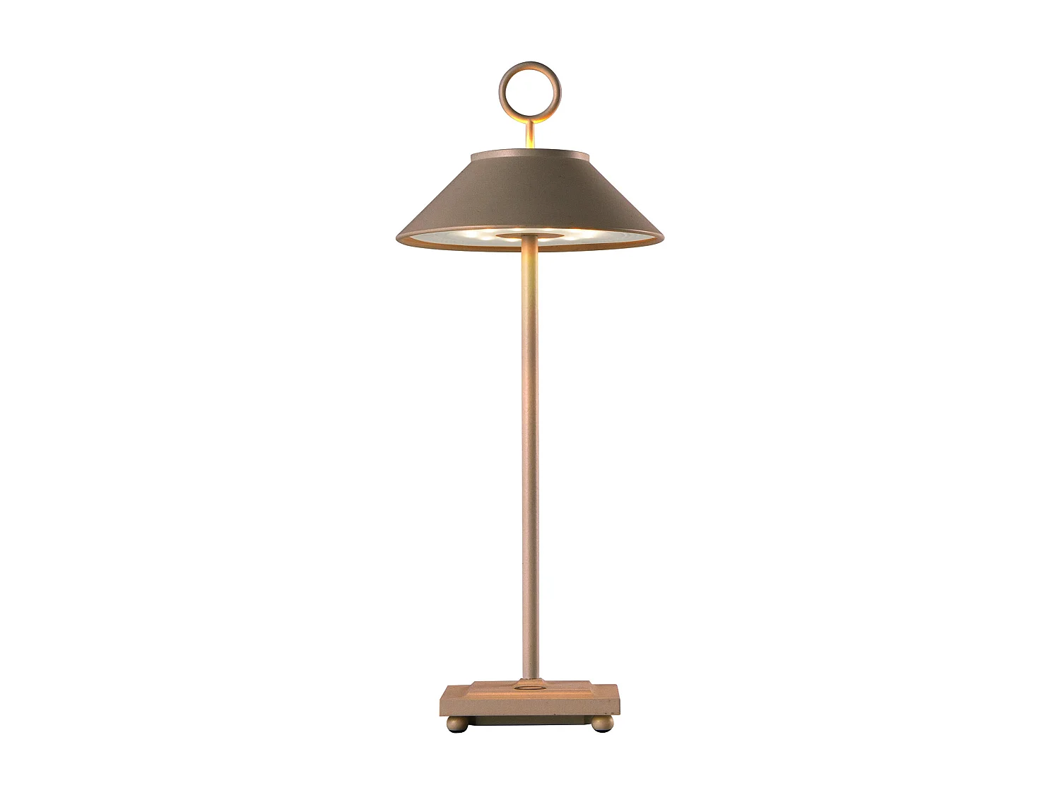 Lampe de table sans fil aluminium MARAIS Bronze H29cm