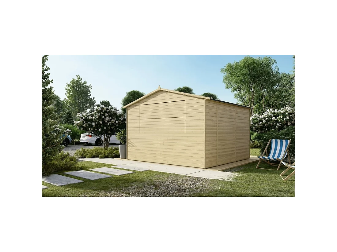 Kiosque/ stand de marché/ de vente 9.42 m2 - 3.11x3.03 m - 19 mm - DOM607 - ALTANKA