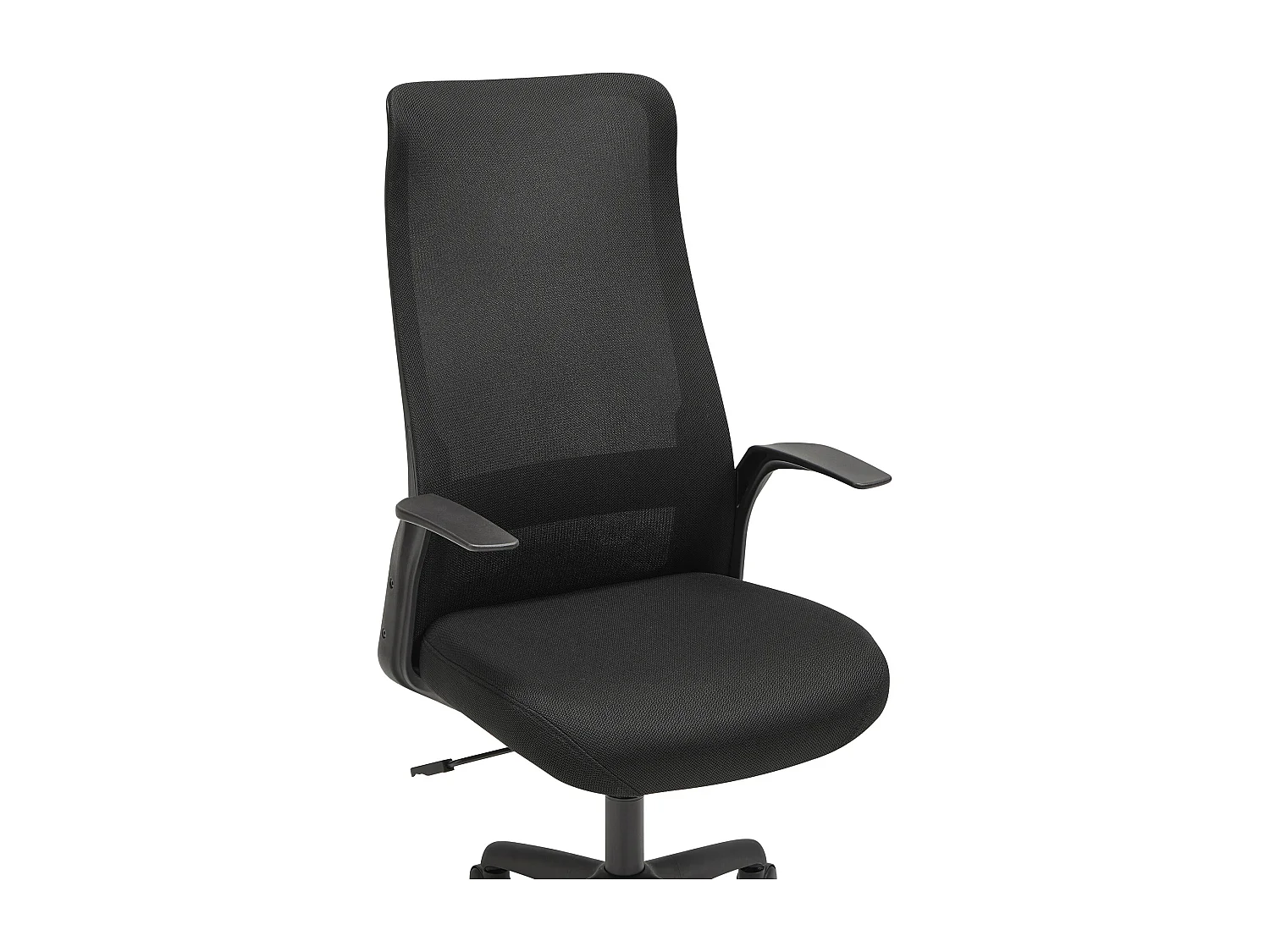 Fauteuil de bureau - Tissu - Noir - Hauteur réglable - LATYRA