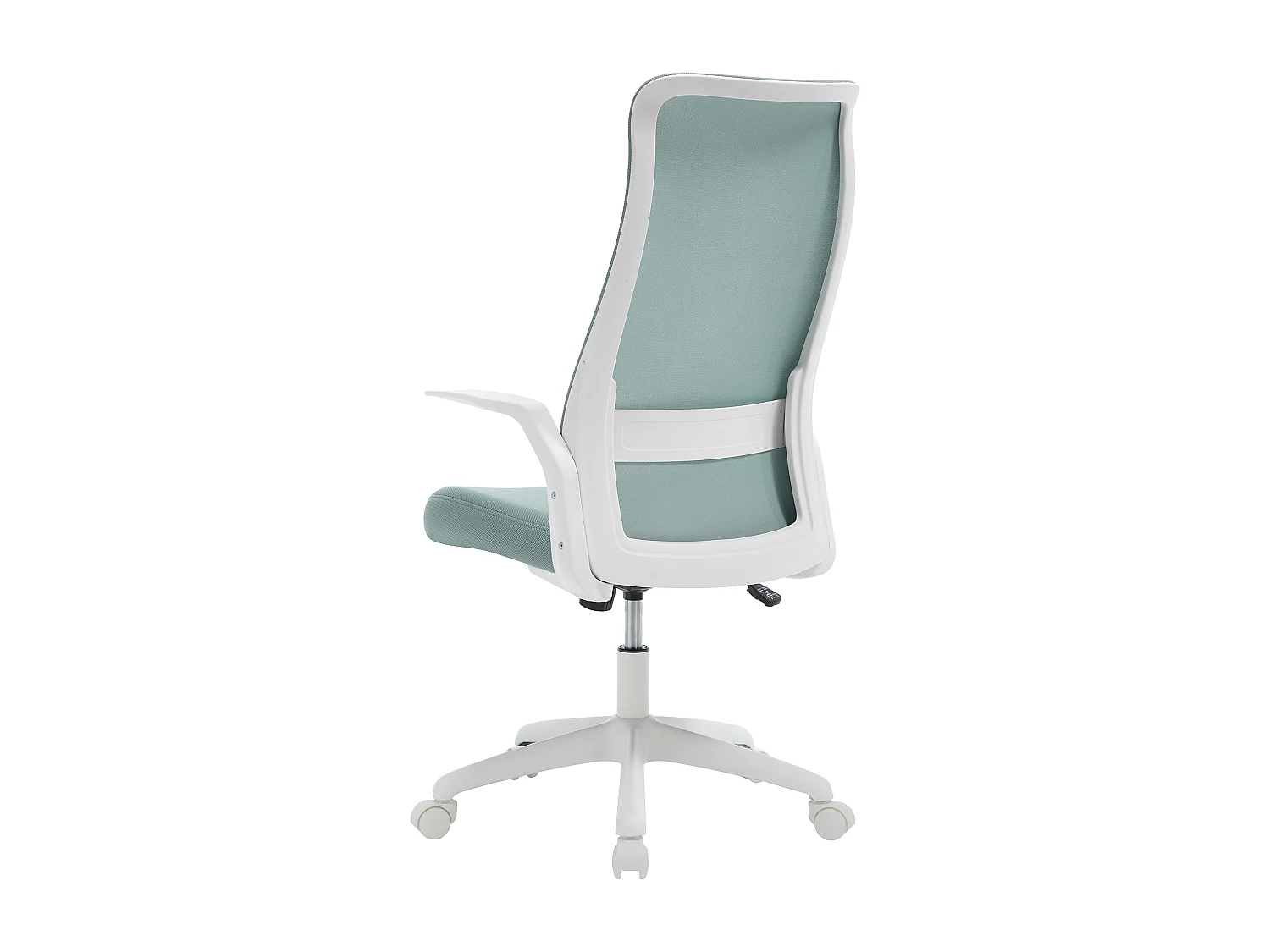Fauteuil de bureau - Tissu - Bleu et blanc - Hauteur réglable - LATYRA