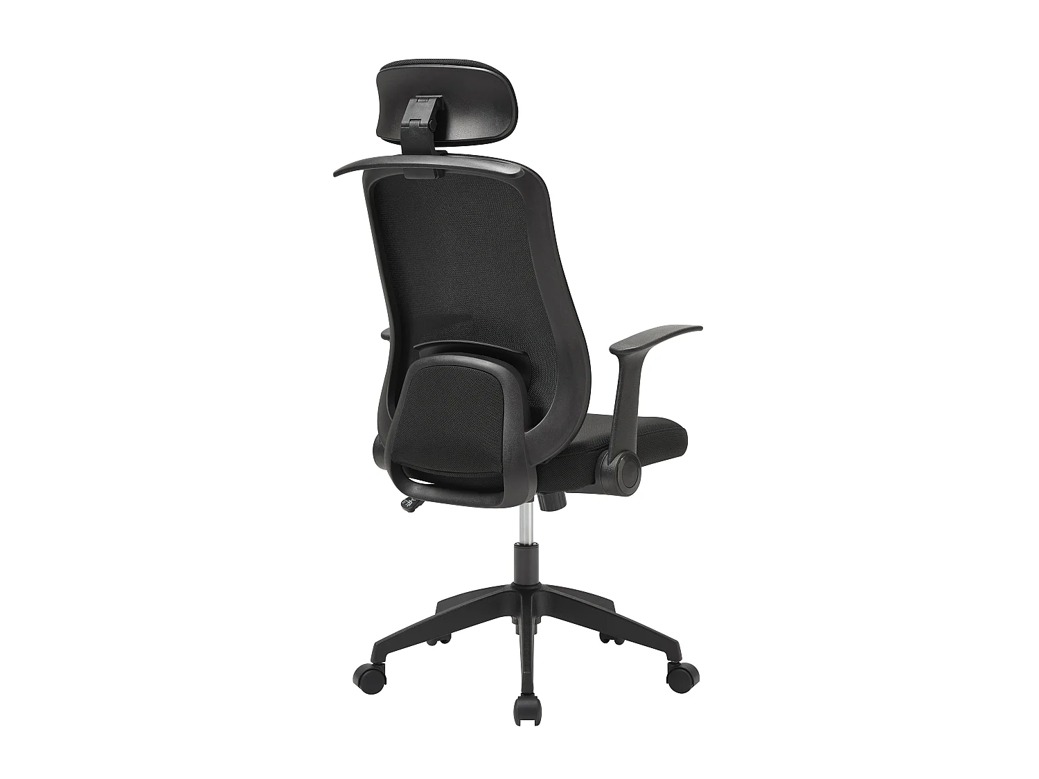 Fauteuil de bureau ergonomique avec têtière - Tissu - Noir - ZYLIRO