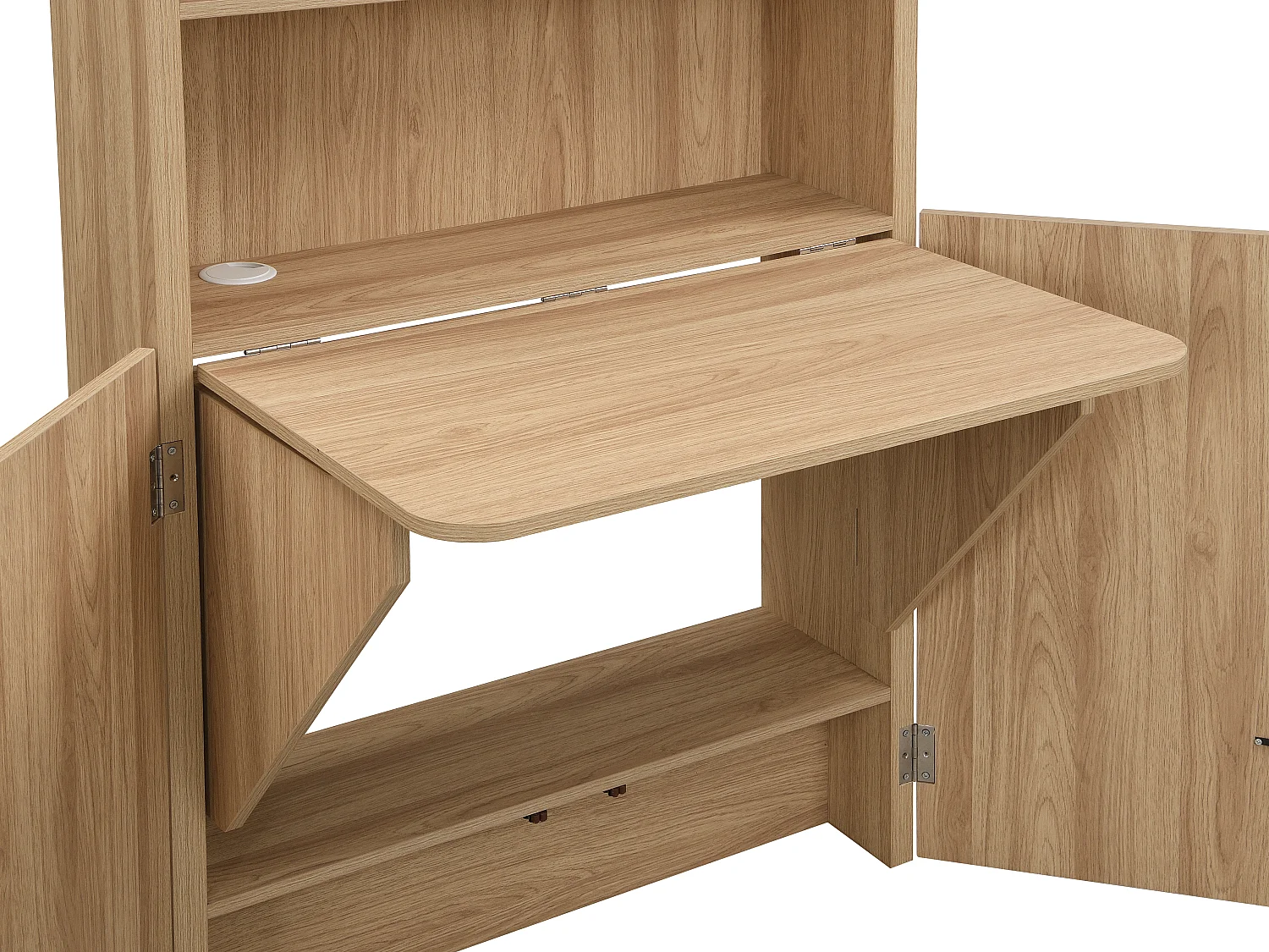 Bureau bibliothèque – Coloris : Naturel - LYMIAR