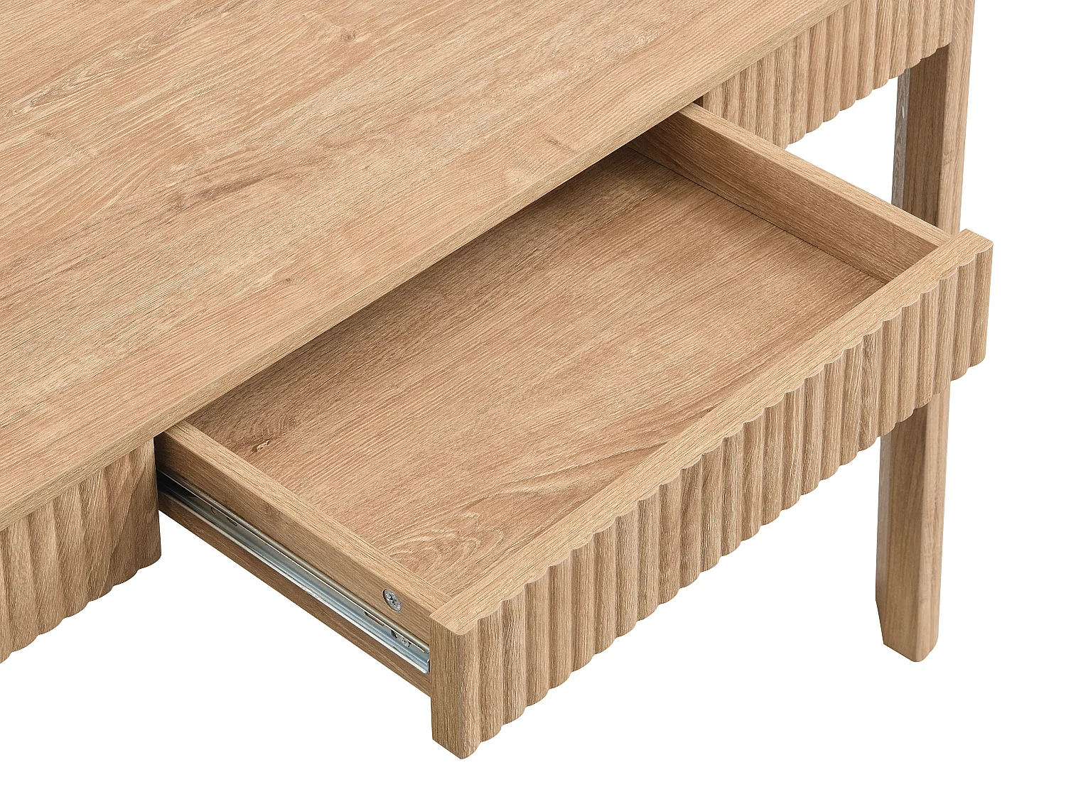 Bureau avec 1 tiroir – Coloris : Naturel clair - VIRELYO