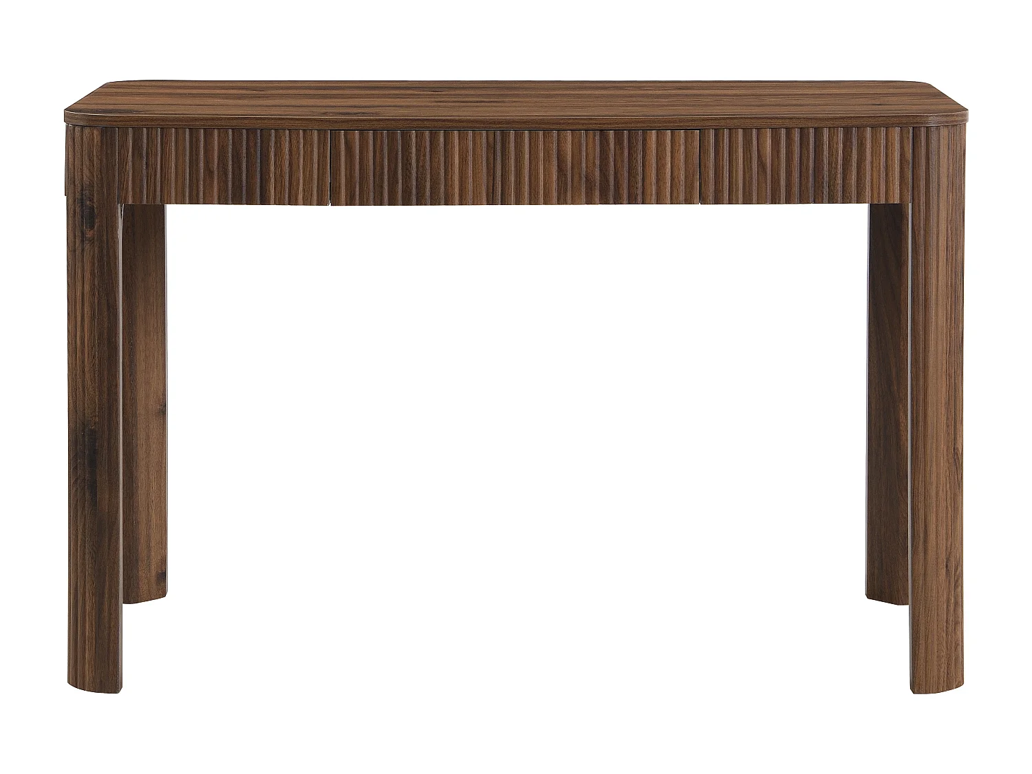 Bureau avec 1 tiroir – Coloris : Naturel foncé - VIRELYO