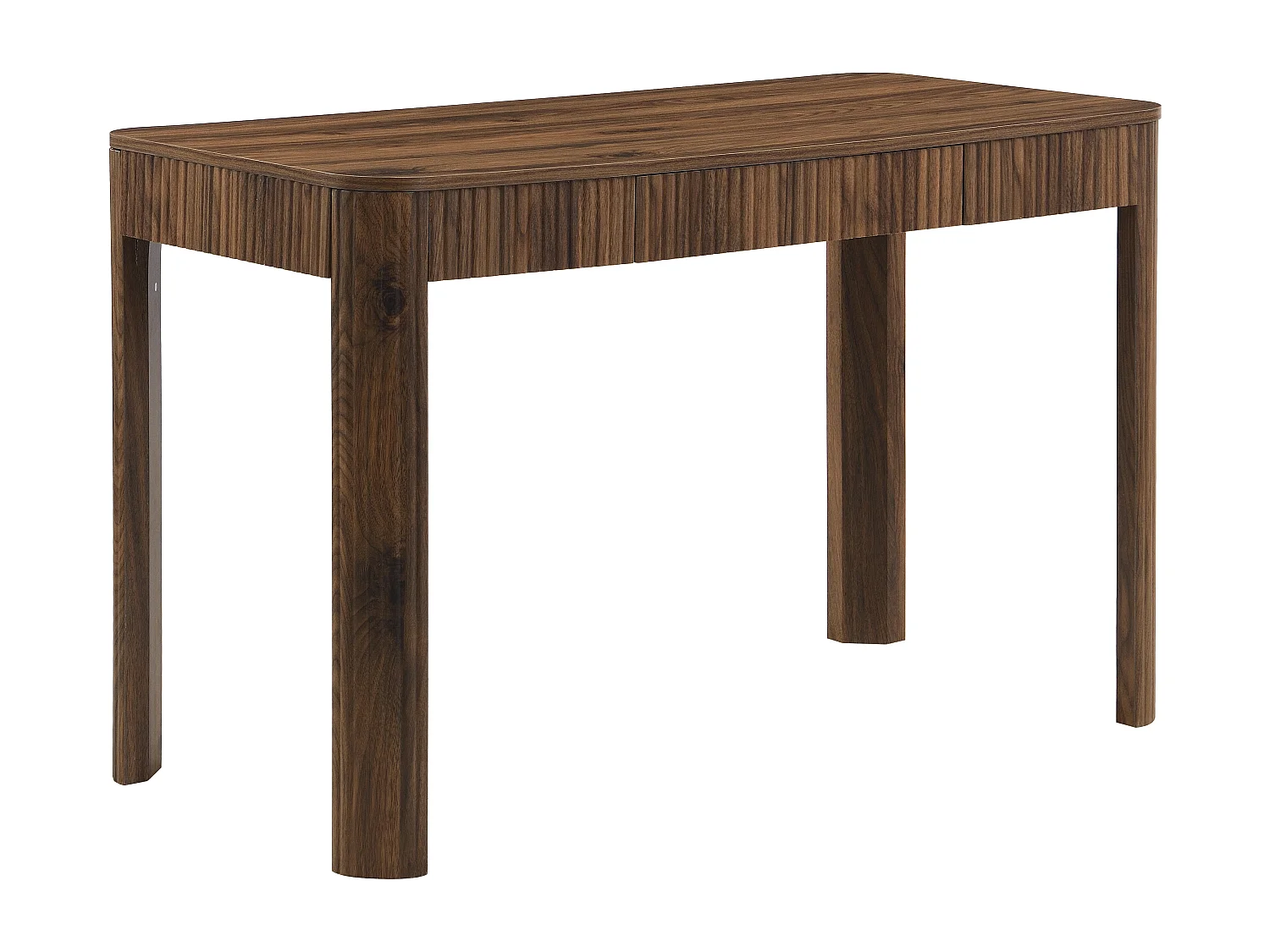 Bureau avec 1 tiroir – Coloris : Naturel foncé - VIRELYO