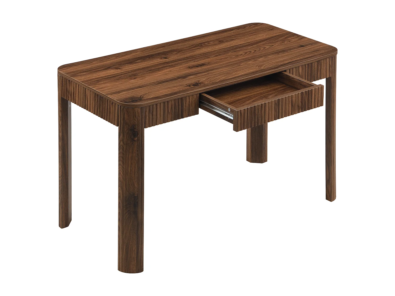 Bureau avec 1 tiroir – Coloris : Naturel foncé - VIRELYO