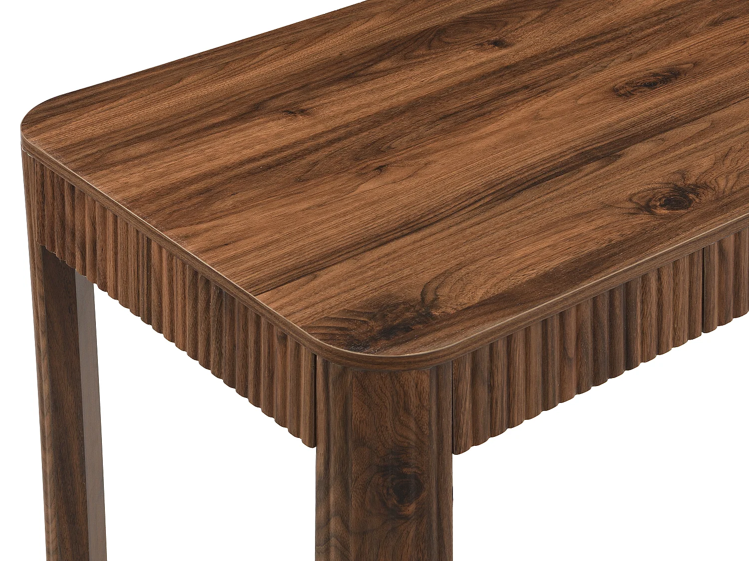 Bureau avec 1 tiroir – Coloris : Naturel foncé - VIRELYO