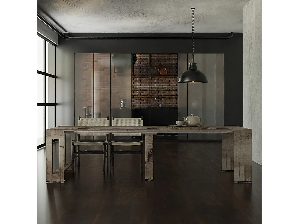 LAURA – Konsolentisch, 51,6 cm tief / 3 m lang – für 12 Personen