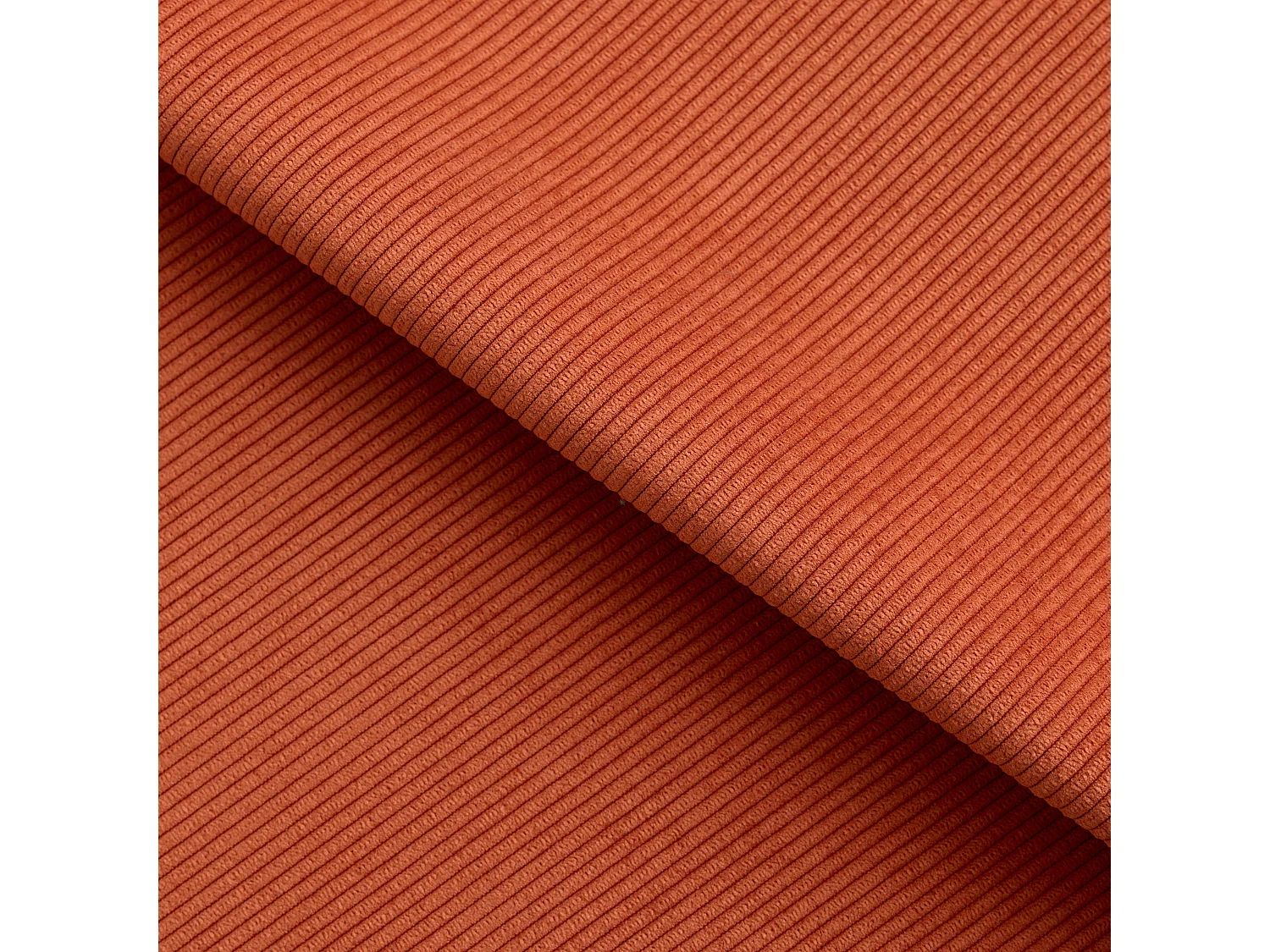 Fauteuil de salon pivotant pied chrome velours côtelé orange rétro TIMELESS