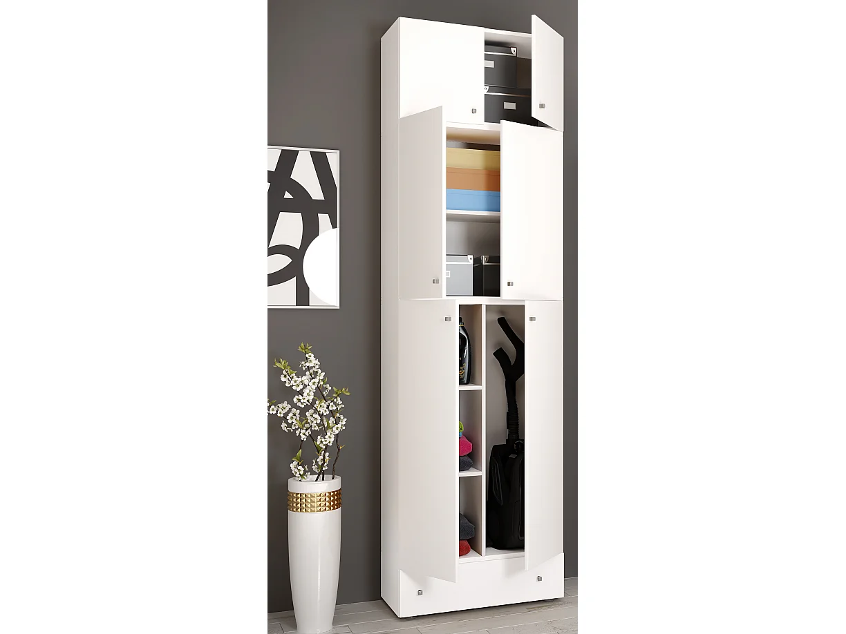 Holz Besenschrank Staubsauger Putzschrank Lona SA