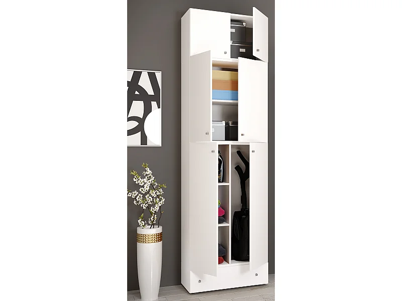 Holz Besenschrank Staubsauger Putzschrank Lona SA