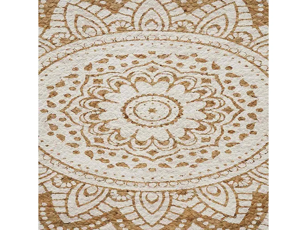Tappeto marrone 100 x 152 cm in iuta