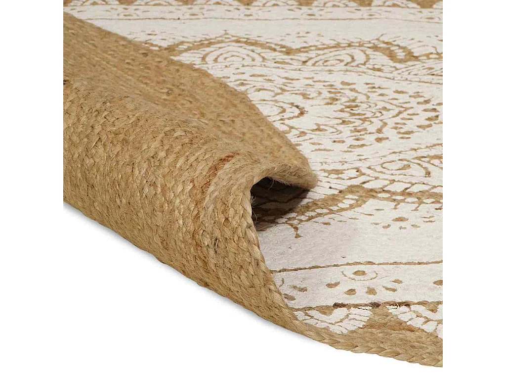 Tappeto marrone 100 x 152 cm in iuta