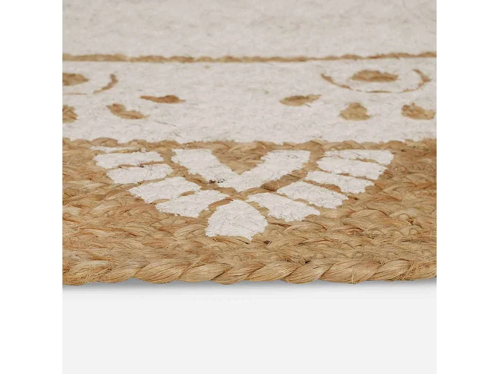 Tappeto marrone 100 x 152 cm in iuta