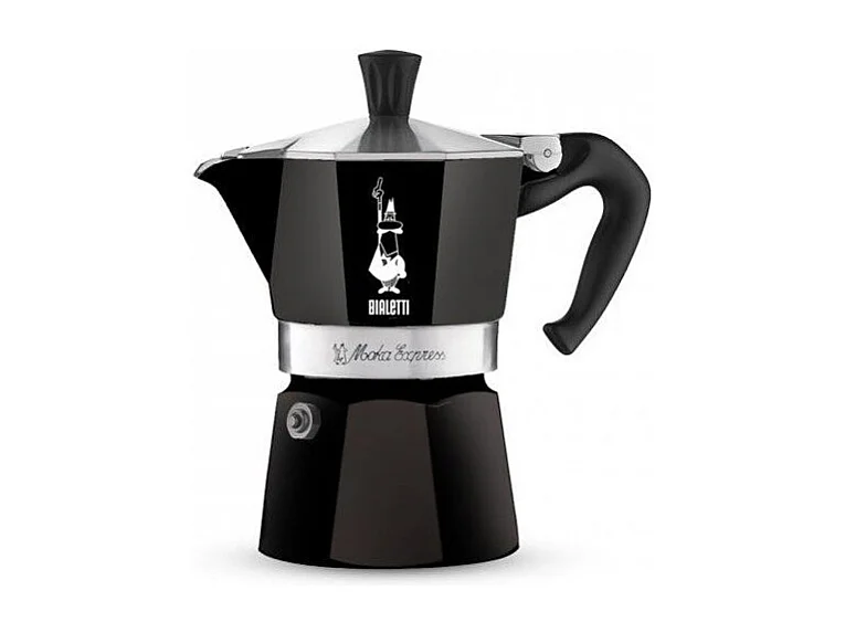 Cafetera Italiana Bialetti La Mokina Negra 1 Taza 40 ml Para todos los fuegos excepto inducción