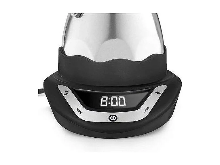 Włoski Ekspres Elektryczny Bialetti Moka Timer Inox 6 Filiżanek 300 ml Programowalny