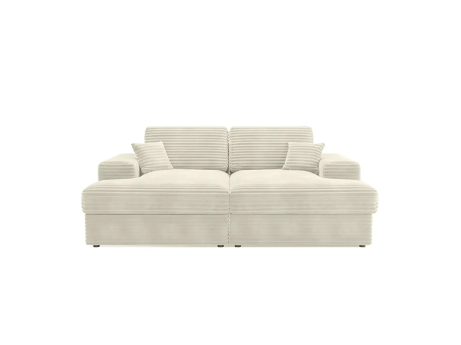 LISBONNE XL - Canapé droit XL 3 places - Beige