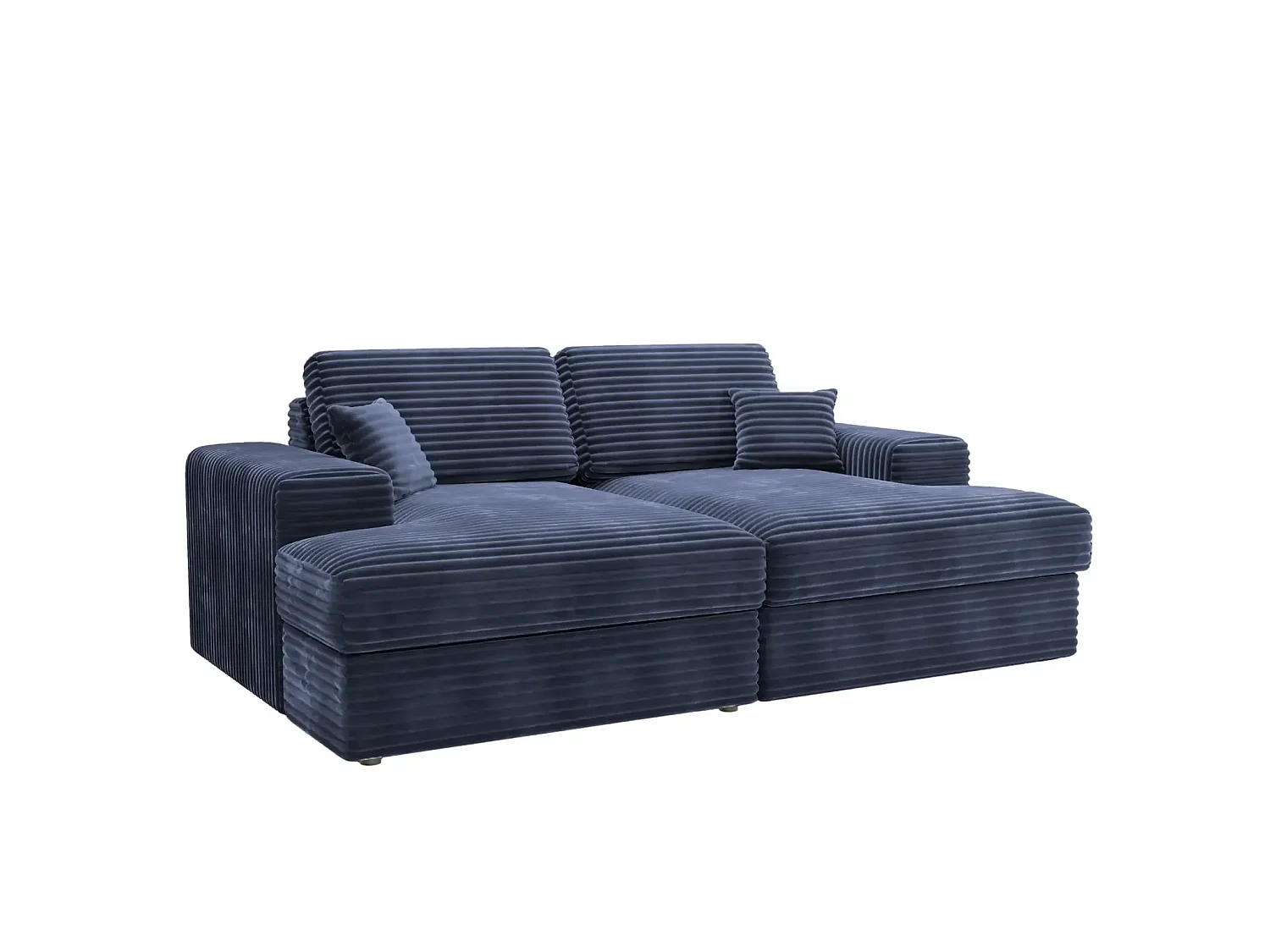 LISBONNE XL - Canapé droit XL 3 places - Bleu