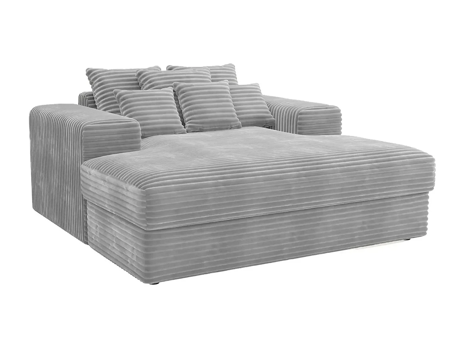 LISBONNE - Canapé droit 2 places - Gris clair