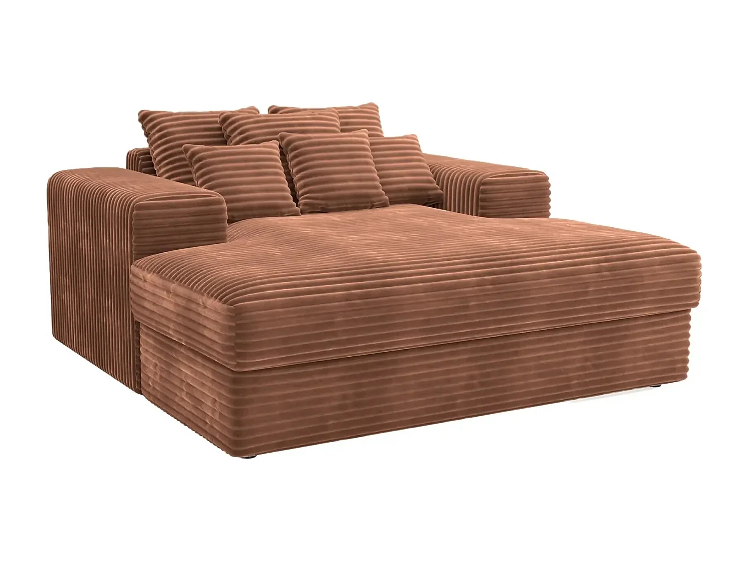 LISBONNE - Canapé droit 2 places - Terracotta