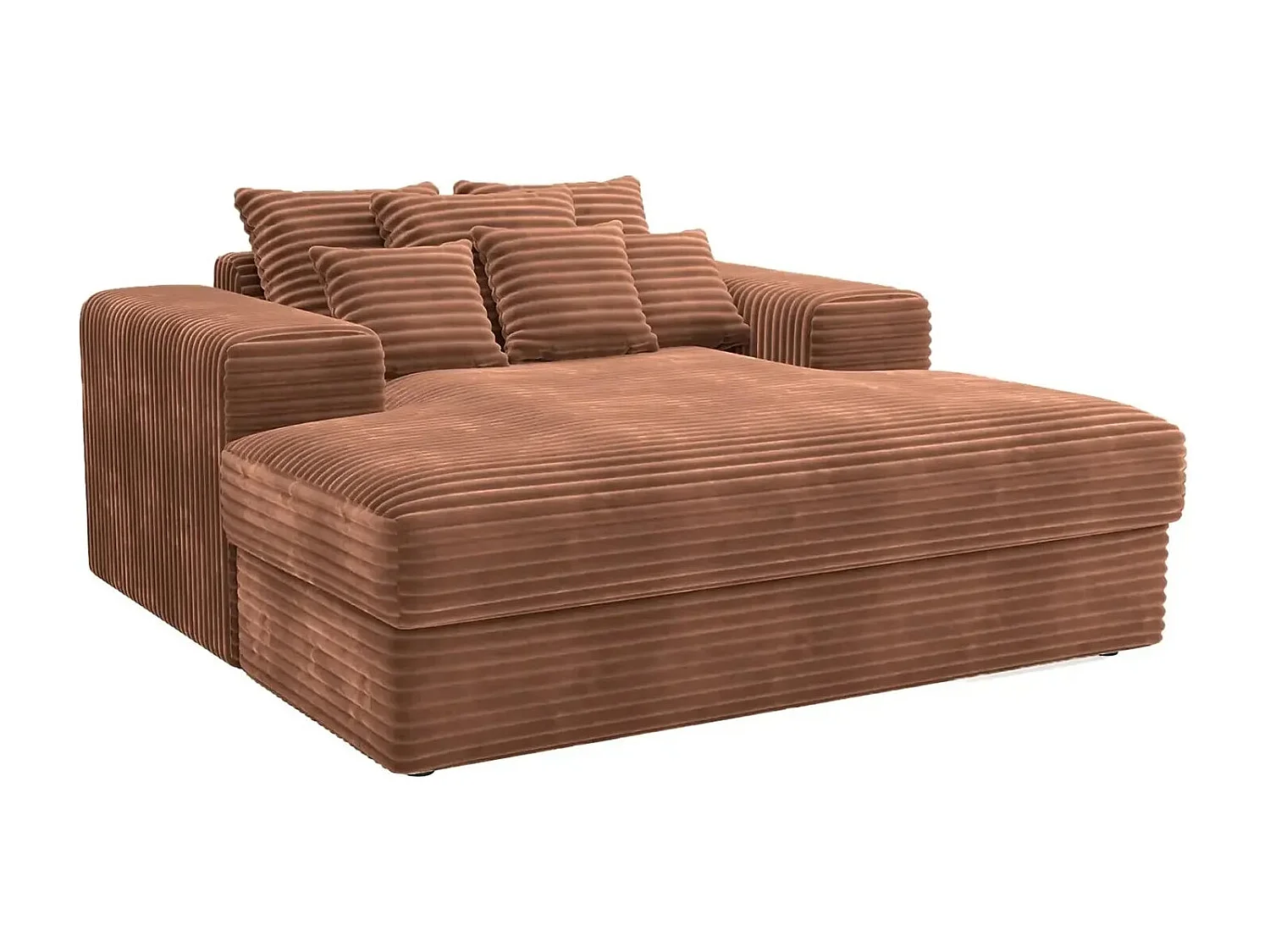 LISBONNE - Canapé droit 2 places - Terracotta