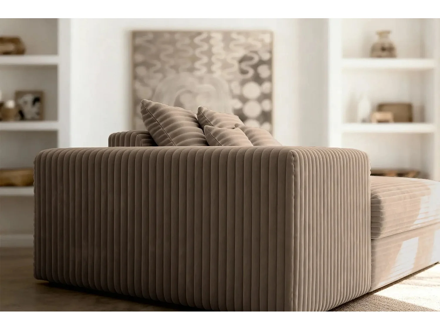 LISBONNE - Canapé droit 2 places - Café