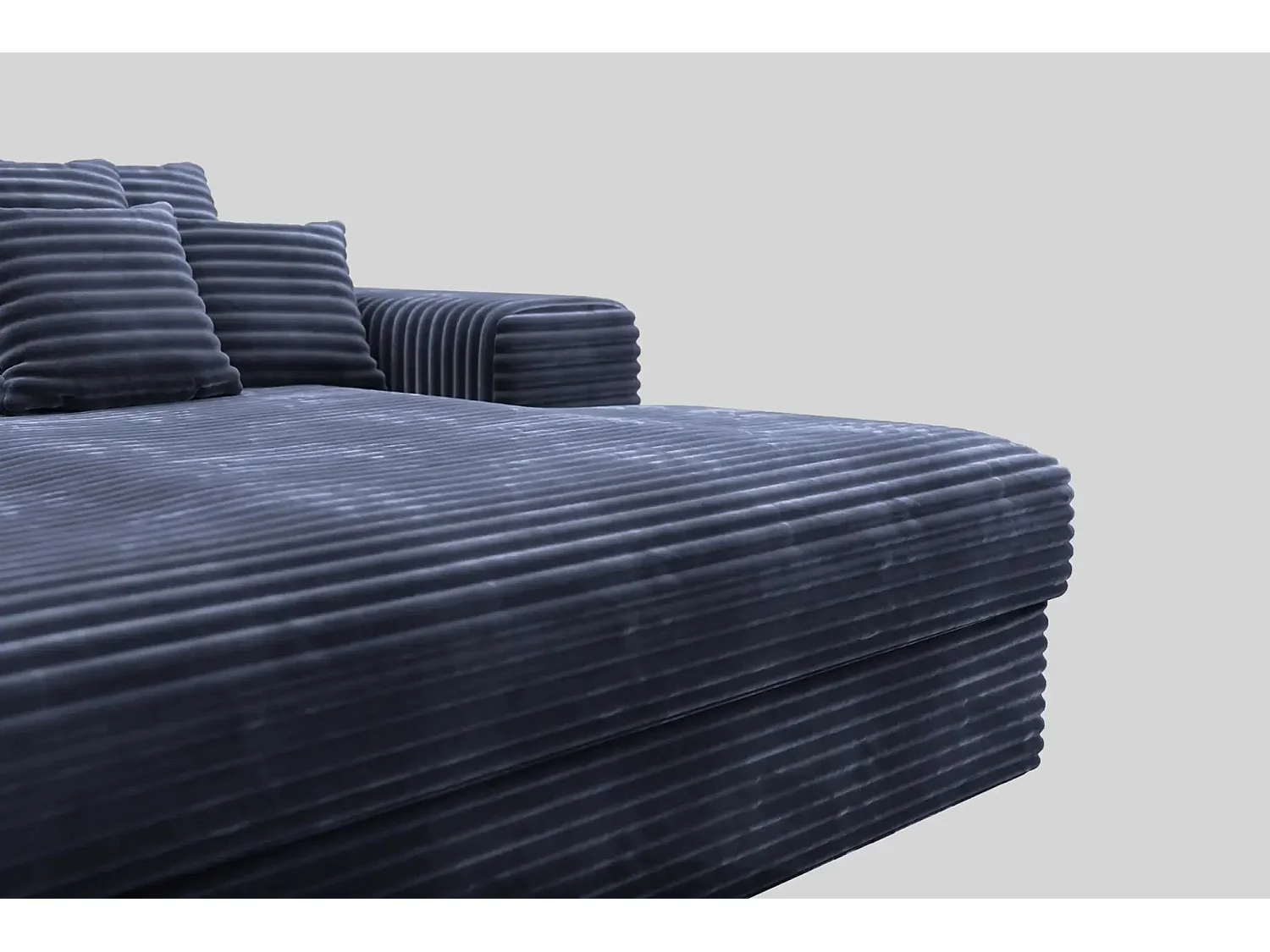 LISBONNE - Canapé droit 2 places - Bleu