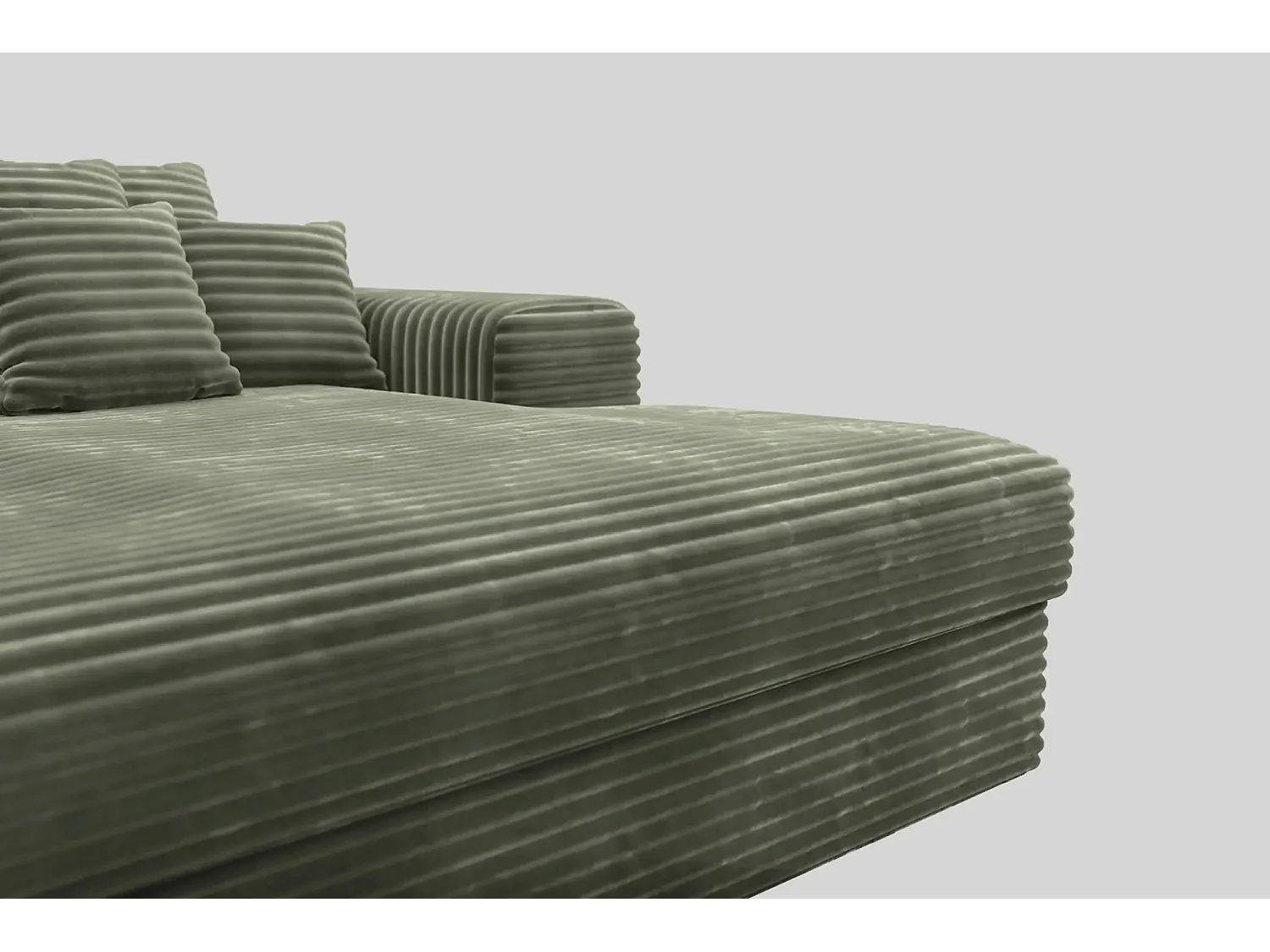 LISBONNE - Canapé droit 2 places - Vert olive