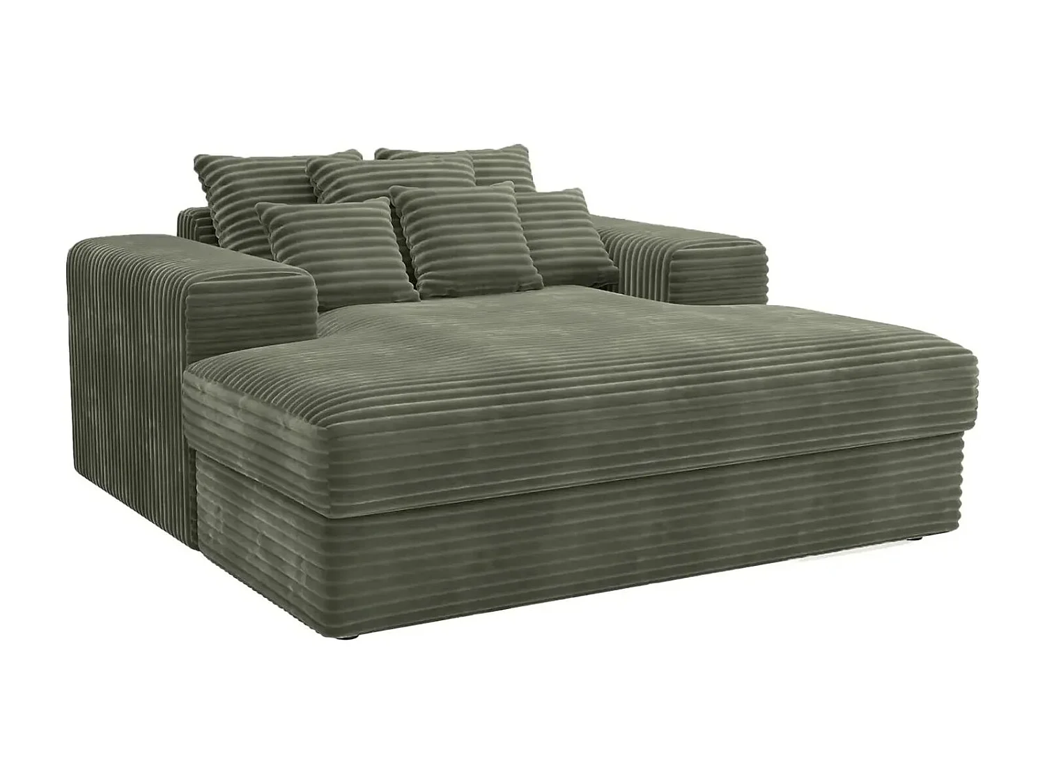 LISBONNE - Canapé droit 2 places - Vert olive