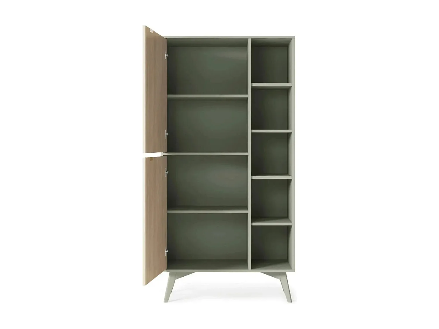 FANNIE - Commode 2 portes bois - Vert