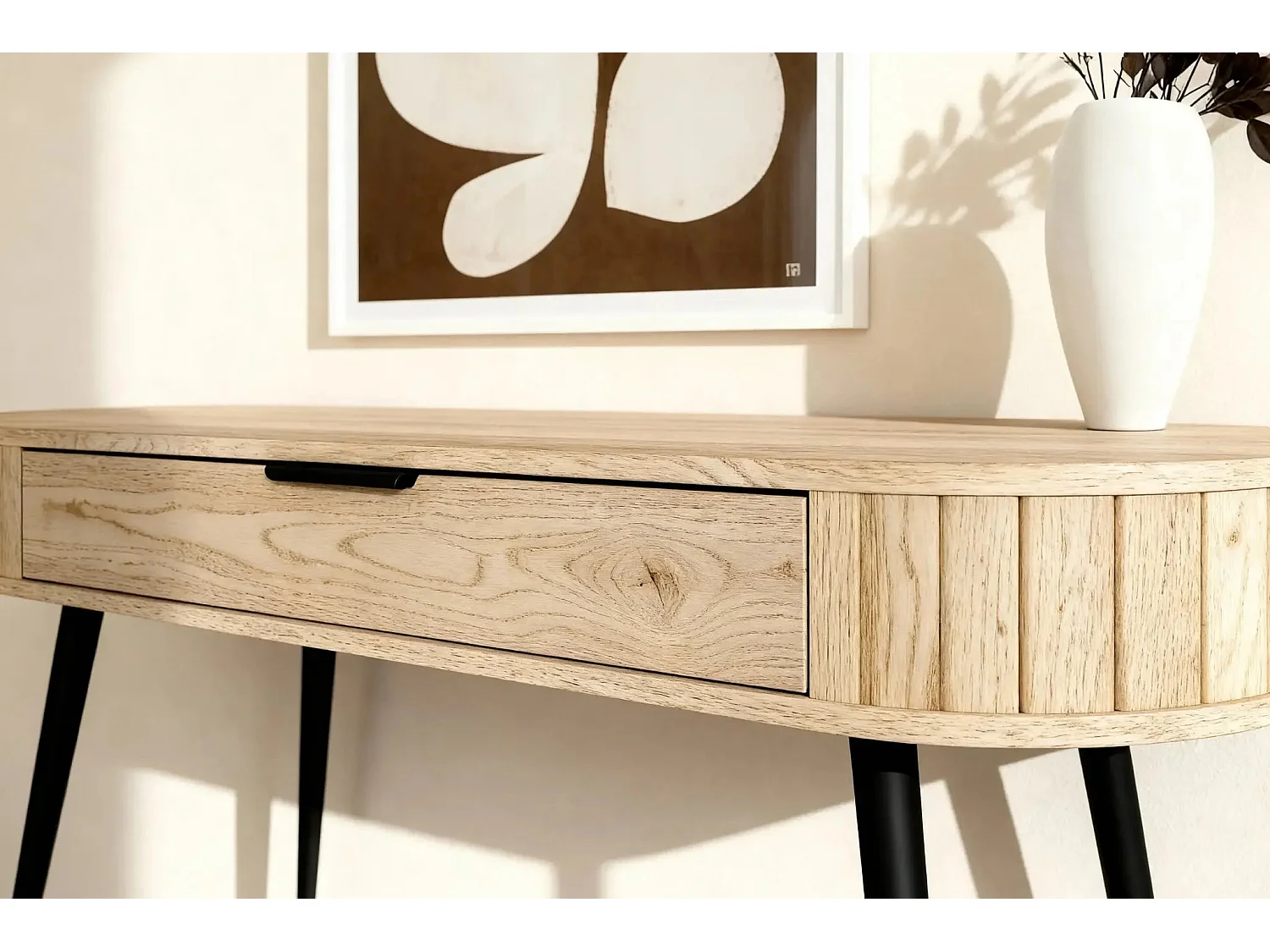 LEIA - Bureau en chêne cremona 120cm