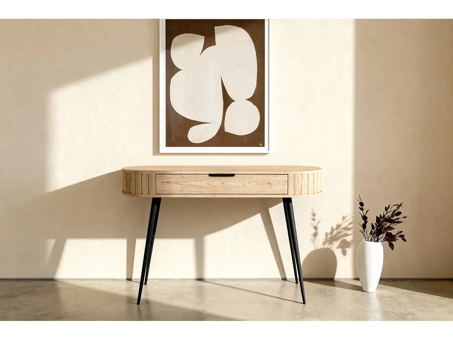 LEIA - Bureau en chêne cremona 120cm