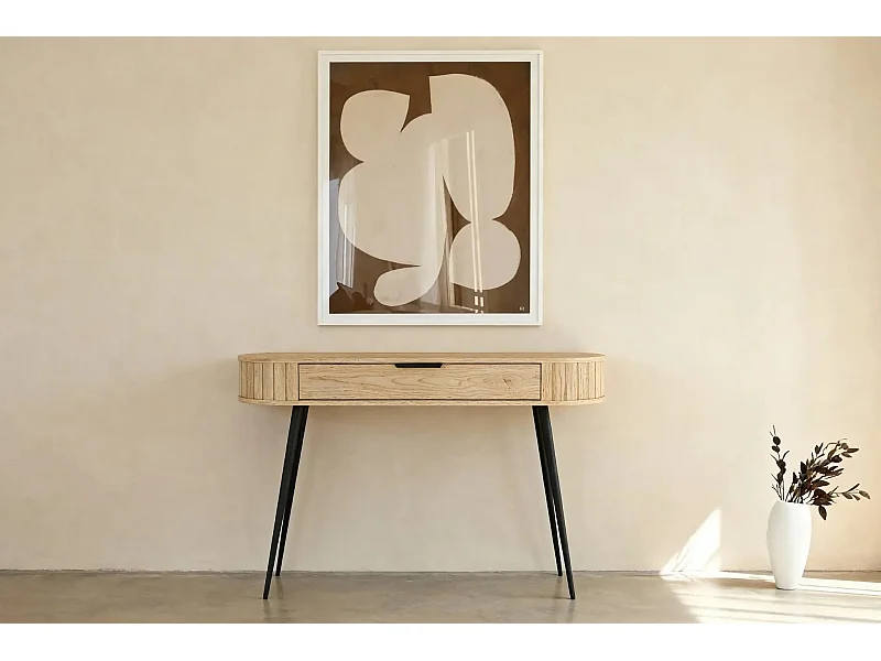 LEIA - Bureau en chêne cremona 120cm