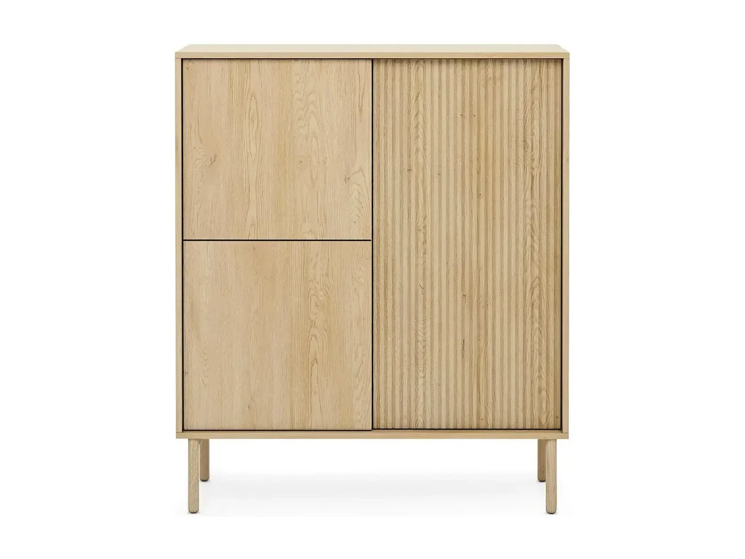 LORELLA - Commode 3 portes en chêne cremona