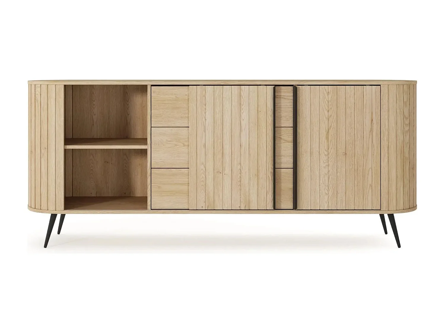 LEIA - Buffet en chêne cremona 196cm