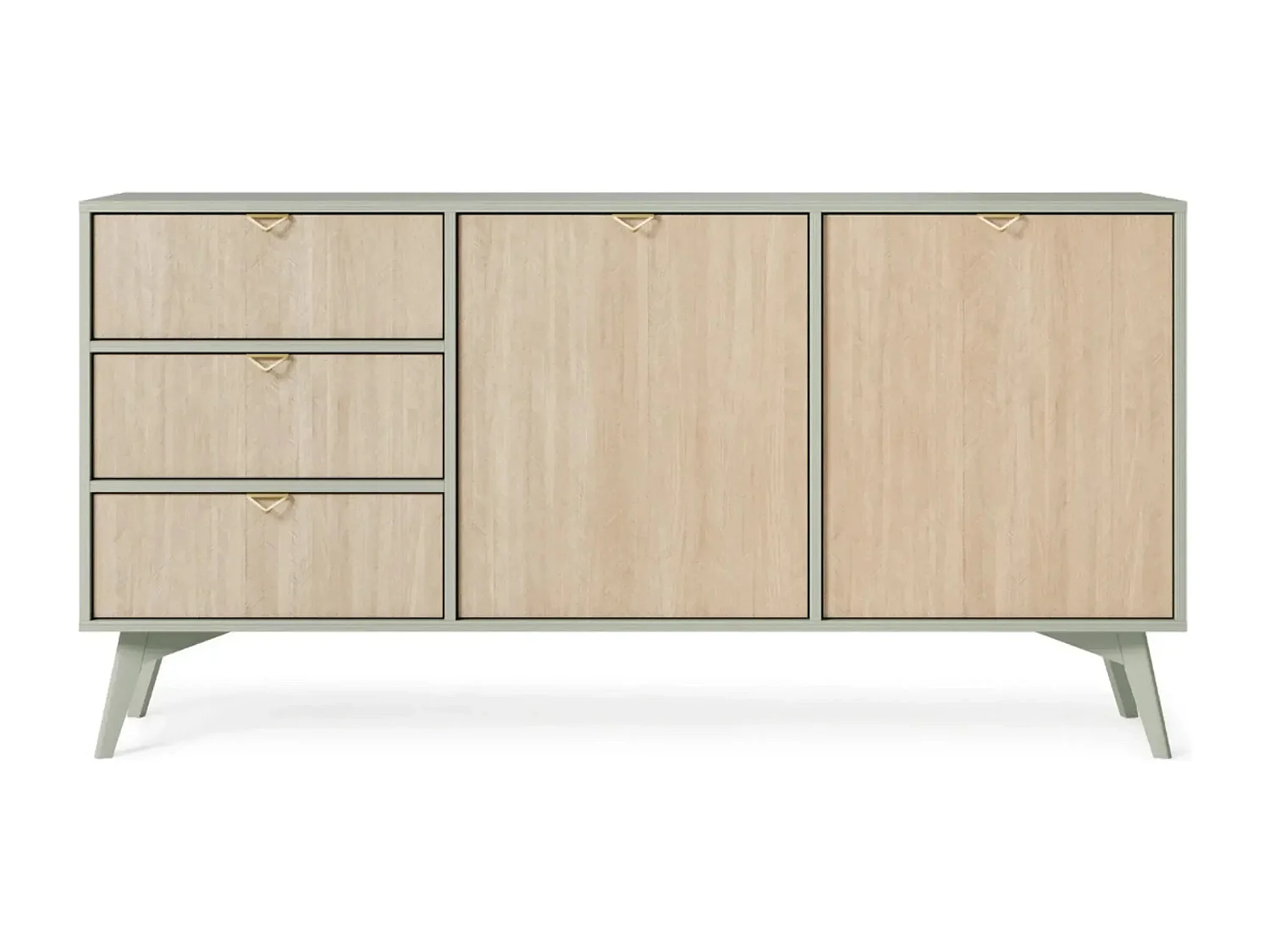 FANNIE - Buffet en bois 150cm - Vert