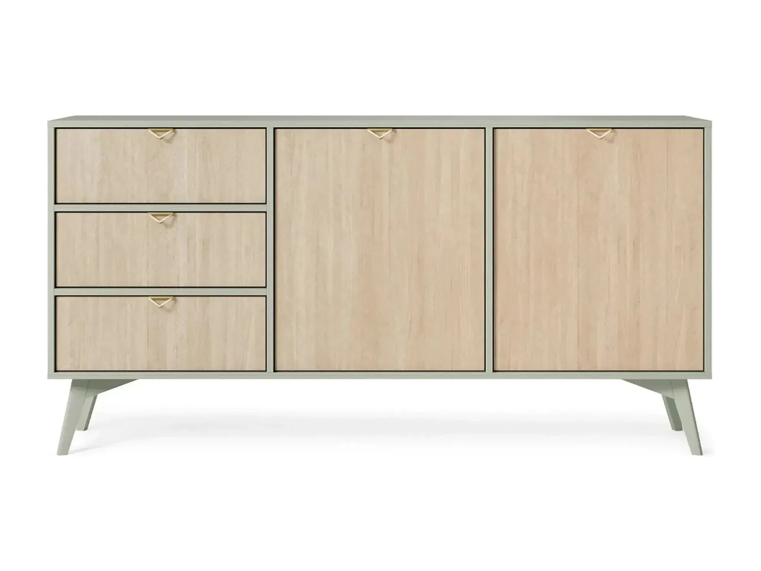 FANNIE - Buffet en bois 150cm - Vert
