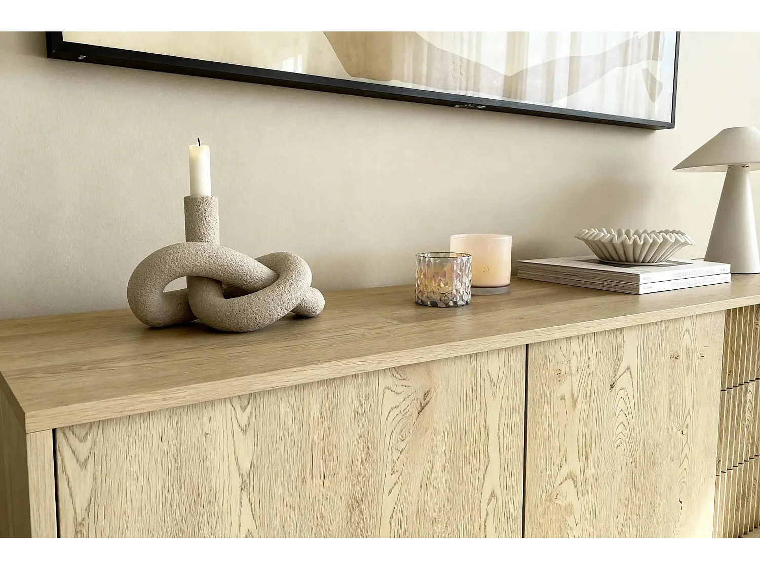 LORELLA MINI - Mini Buffet en chêne cremona 153cm